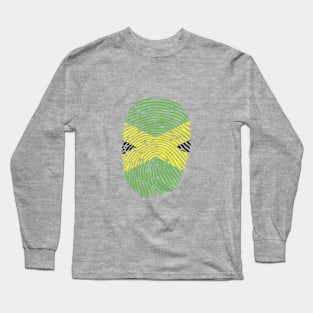 JAMAICA FINGER PRINT - CARNIVAL CARIBANA TRINI PARTY DJ Long Sleeve T-Shirt